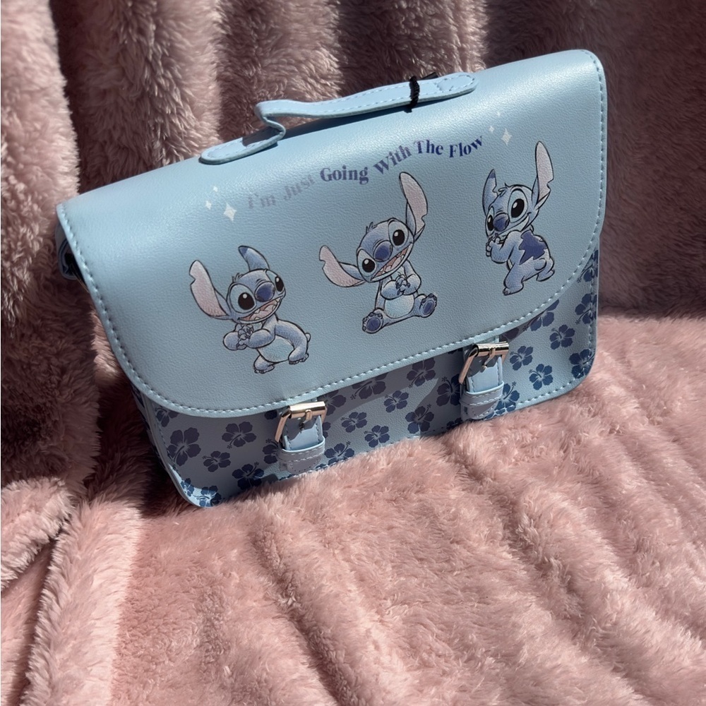 Disney Stitch 3-Piece Bundle β’ Plush + Crossbody Bag + Ears Scrunchie - Picture 2 of 5